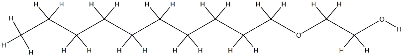 Alkohol(C8-C18)ethoxylate mit >2 EO 结构式