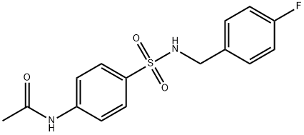 4-(4-Fluorobenzylsulfamoyl)acetanilide, 97% Structure