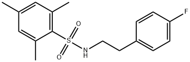 N-[2-(4-fluorophenyl)ethyl]-2,4,6-trimethylbenzenesulfonamide,321726-34-5,结构式