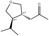 2-Propanone,1-[(3R,4R)-tetrahydro-4-(1-methylethyl)-3-furanyl]-,rel-(9CI)|