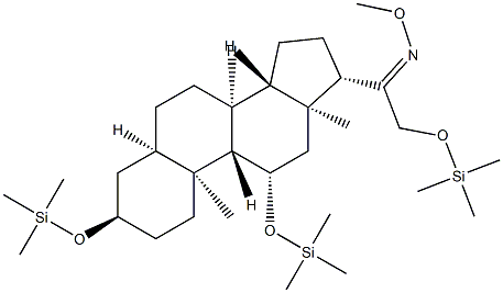 3α,11β,21-Tris(trimethylsiloxy)-5β-pregnan-20-one O-methyl oxime|