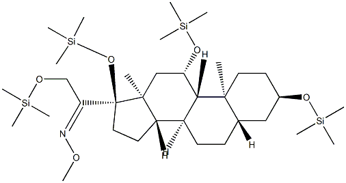32221-30-0 3α,11β,17,21-Tetrakis(trimethylsiloxy)-5α-pregnan-20-one O-methyl oxime