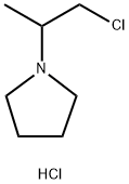1-(2-chloro-1-methylethyl)pyrrolidine hydrochloride Struktur