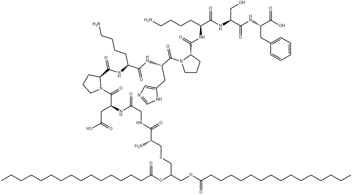 FSL-1 lipoprotein, synthetic, 322455-70-9, 结构式