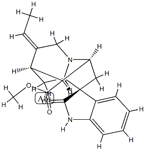 1-Demethyl-16-de(hydroxymethyl)voachalotine oxindole,32303-70-1,结构式