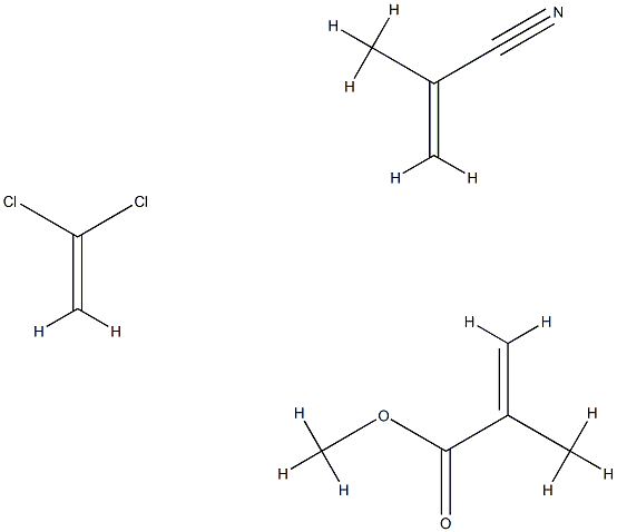 2-propenoic acid, 2-methyl-, methyl ester, polymerwith 1,1-dichloroethene and 2-methyl-2-propenenitrile|2-甲基-2-丙烯酸甲酯与1,1-二氯乙烯和2-甲基-2-丙烯腈的聚合物