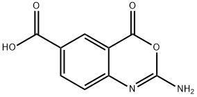 4H-3,1-Benzoxazine-6-carboxylicacid,2-amino-4-oxo-(8CI) 结构式