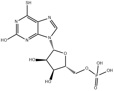 6-チオキサントシン5′-りん酸 化学構造式