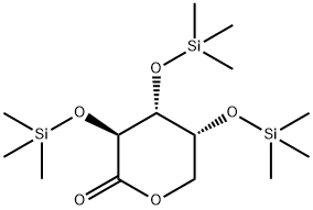 2-O,3-O,4-O-Tris(trimethylsilyl)-D-arabinoic acid δ-lactone 结构式