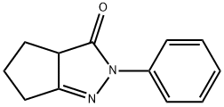 2-phenyl-3a,4,5,6-tetrahydrocyclopenta[c]pyrazol-3(2H)-one Struktur