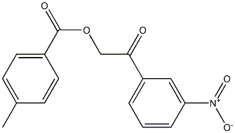 2-{3-nitrophenyl}-2-oxoethyl 4-methylbenzoate|