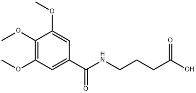 4-[(3,4,5-trimethoxybenzoyl)amino]butanoic acid,32407-13-9,结构式
