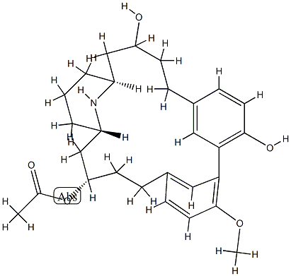 Lythranidine 12-acetate 结构式