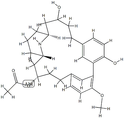 リトラニジン12-アセタート 化学構造式