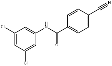 4-cyano-N-(3,5-dichlorophenyl)benzamide Struktur