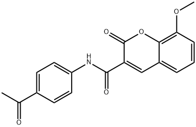 325471-96-3 N-(4-acetylphenyl)-8-methoxy-2-oxo-2H-chromene-3-carboxamide