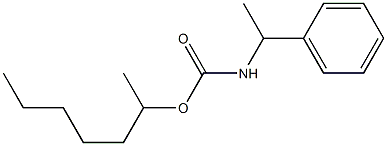 (α-Methylbenzyl)carbamic acid 1-methylhexyl ester,32589-43-8,结构式