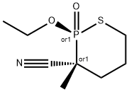 1,2-Thiaphosphorinane-3-carbonitrile,2-ethoxy-3-methyl-,2-oxide,(2R,3R)-rel-(9CI),325978-92-5,结构式