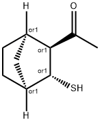 Ethanone, 1-[(1R,2S,3R,4S)-3-mercaptobicyclo[2.2.1]hept-2-yl]-, rel- (9CI) 结构式