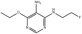 4,5-Pyrimidinediamine,6-ethoxy-N4-(2-fluoroethyl)-(9CI),326831-57-6,结构式