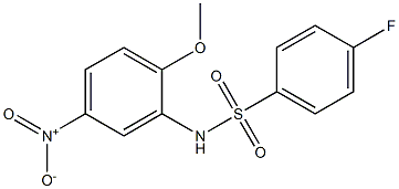 4-fluoro-N-[5-nitro-2-(methyloxy)phenyl]benzenesulfonamide Struktur