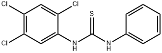 N-phenyl-N'-(2,4,5-trichlorophenyl)thiourea Structure