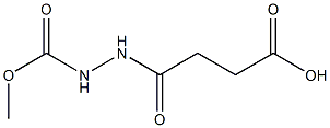 4-[2-(methoxycarbonyl)hydrazino]-4-oxobutanoic acid 化学構造式
