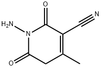 1-amino-4-methyl-2,6-dioxo-1,2,5,6-tetrahydro-3-pyridinecarbonitrile 化学構造式