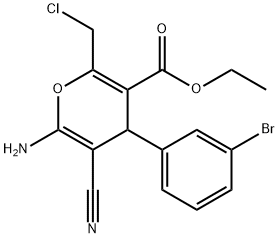 327070-64-4 ethyl 6-amino-4-(3-bromophenyl)-2-(chloromethyl)-5-cyano-4H-pyran-3-carboxylate