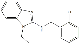 N-(2-chlorobenzyl)-1-ethyl-1H-benzimidazol-2-amine,327104-27-8,结构式