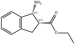 1H-Indene-2-carboxylicacid,1-amino-2,3-dihydro-,ethylester,(1R,2R)-rel-(9CI),327178-46-1,结构式