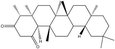 フリーデラン-1,3-ジオン 化学構造式