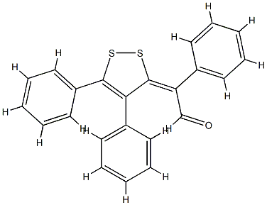 α-(4,5-Diphenyl-3H-1,2-dithiol-3-ylidene)benzeneacetaldehyde 结构式