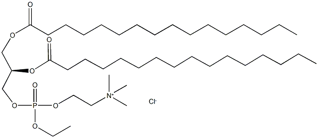 1,2-二棕榈酰-SN-甘油-3-乙基磷酸胆碱,氯盐, 328250-18-6, 结构式