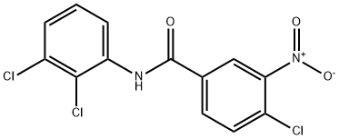 4-chloro-N-(2,3-dichlorophenyl)-3-nitrobenzamide Structure