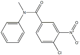 4-chloro-N-methyl-3-nitro-N-phenylbenzamide 化学構造式