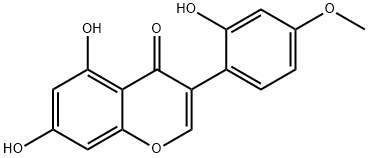 5,7,2'-三羟基-4'-甲氧基异黄酮,32884-35-8,结构式