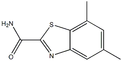 2-Benzothiazolecarboxamide,5,7-dimethyl-(9CI) 结构式