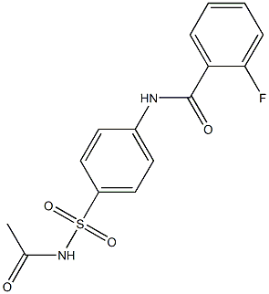 329221-52-5 N-{4-[(acetylamino)sulfonyl]phenyl}-2-fluorobenzamide