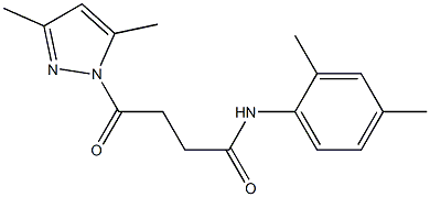N-(2,4-dimethylphenyl)-4-(3,5-dimethyl-1H-pyrazol-1-yl)-4-oxobutanamide Structure
