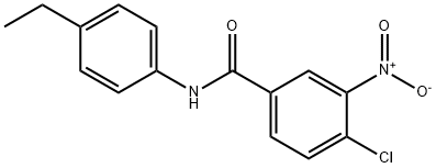 4-chloro-N-(4-ethylphenyl)-3-nitrobenzamide,329941-06-2,结构式