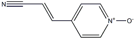 2-Propenenitrile,3-(1-oxido-4-pyridinyl)-(9CI) Structure