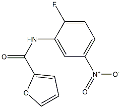 2-Furancarboxamide,N-(2-fluoro-5-nitrophenyl)-(9CI) 结构式