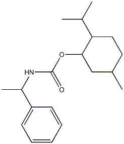 α-Methylbenzylcarbamic acid p-menthan-3-yl ester Structure