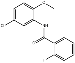 N-(5-chloro-2-methoxyphenyl)-2-fluorobenzamide Structure