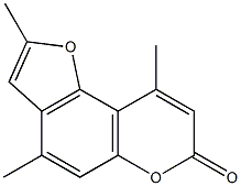 4,7,4'-trimethylallopsoralen,33158-05-3,结构式