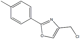 4-(CHLOROMETHYL)-2-(4-METHYLPHENYL)-1,3-OXAZOLE 结构式