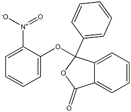 3-{2-nitrophenoxy}-3-phenyl-2-benzofuran-1(3H)-one 结构式