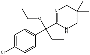 3,4,5,6-Tetrahydro-2-(4-chloro-α-ethoxy-α-ethylbenzyl)-5,5-dimethylpyrimidine,33210-39-8,结构式