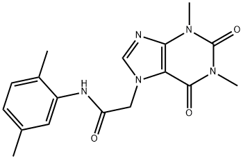2-(1,3-dimethyl-2,6-dioxo-1,2,3,6-tetrahydro-7H-purin-7-yl)-N-(2,5-dimethylphenyl)acetamide,332117-07-4,结构式